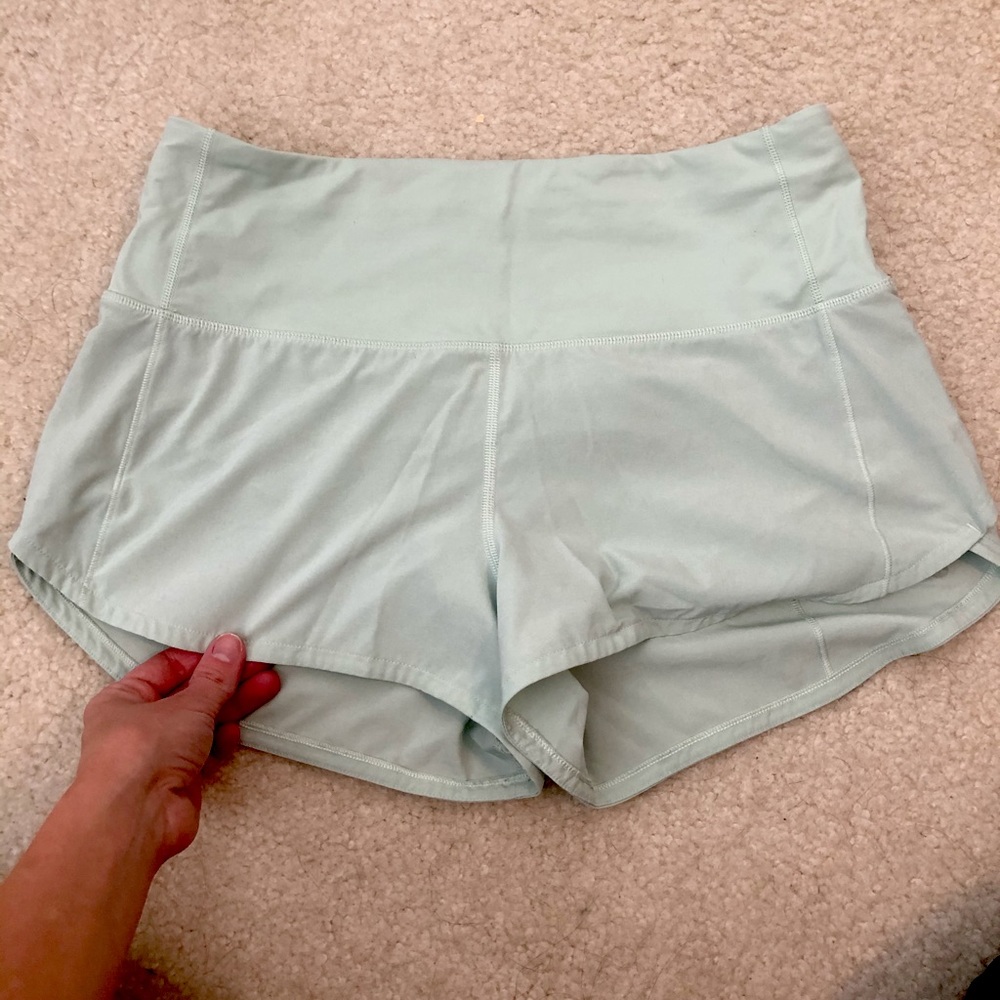 🍋 lululemon high rise speed shorts sz 6